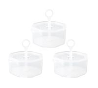 ifundom Lot de 3 Tasses à Mousse Transparentes en Pp Crochet pour Aération, Facile à Utiliser, Mini Gobelets Compacts pour Nettoyage Visage