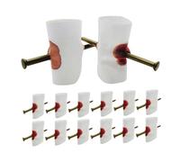ifundom Lot de 30 Jouets Farce Doigts Clou Traversant, Accessoires Réalistes pour Ongles, Léger et Compact, pour Fêtes et Blagues Entre Amis