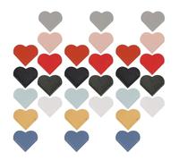 ifundom Lot de 30 Marque-pages de Cœur Portables en Cuir, Protège-coins de Livres Multi-couleurs, Accessoires de Lecture pour Étudiants et Amateurs de Livres