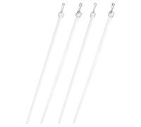 ifundom Lot de 4 Baguettes à Rideaux 43 CM Tringles de Traction pour Voilages et Stores Adaptées la Maison et Bureau