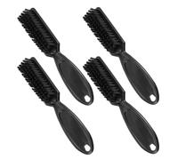 ifundom Lot de 4 Brosses de Nettoyage pour Tondeuse à Cheveux en Nylon Noir, Brosse de Coiffage Douce Salon de Coiffure et Usage Domestique