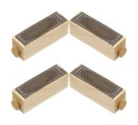 ifundom Lot de 4 Cages à Reines en Bois Artisanal, Ventilées et Résistantes aux Intempéries, Outil D'élevage Apicole Protection Transport des Reines Ruches de Jardin ou Exploitation