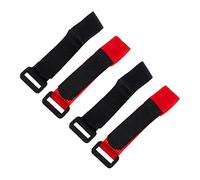 ifundom Lot De 4 Colliers Anti-Chant du Coq Réglables en Matériau Souple Résistants Rouge Et Noir, Colliers De Coq Sûrs pour Volailles, Adaptés Aux Poulets, Canards Et Oies en Élevage