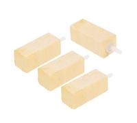 ifundom Lot de 4 Diffuseurs d'air en Bois Naturel pour Aquarium Marin, Bulleurs à Protéines Compatibles Pompe Air, Entretien Réservoir Poissons, Stimulation Oxygène, Accessoire Aquarium