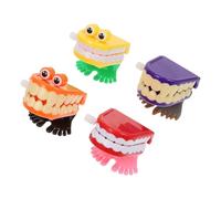 ifundom Lot de 4 Jouets à Remontoir de Grenouille Miniatures Jouets Animaux Éducatifs Dents Qui Sautent Couleurs Aléatoires Présent pour Garçon et Filles Couleur