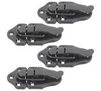 ifundom Lot de 4 Loquets à Bascule en Fer Noir pour Petites Armoires et Boîtes à Maquillage, Surface Brillante et Installation Simple pour Usage DIY et Fabrication de Boîtes