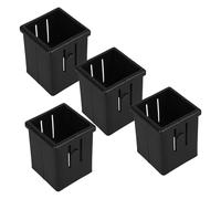 ifundom Lot de 4 Manchons Tubulaires Carrés Creux 50Mm à 40Mm Épaisseur 15-21Mm Insert de Doublure Renforcé pour Équipement Fitness Pièces de Rechange Compatibles Appareils de