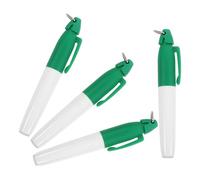 ifundom Lot de 4 Marqueurs de Balle en Plastique Léger, Stylo à Bille Réutilisable Clip Triangulaire, Outil d'Alignement Précis pour Golfeurs Parcours