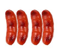 ifundom Lot de 4 modèles de Hot-Dogs artificiels : Accessoires de saucisses réalistes - Simulation de Hot-Dog - modèle de Viande réaliste pour Restaurants et Fast-Foods