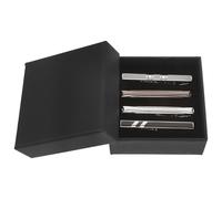 ifundom Lot de 4 Pinces à Cravate en Cuivre pour Homme Barrette à Cravate d'Affaires Accessoires Élégants en Couleurs Assorties Adaptés pour Réunions Mariages et Occasions Formelles