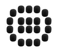 ifundom Lot de 40 Bonnettes en Mousse Noire pour Microphone, Protection L'humidité, Accessoires Pratiques et Professionnels en Éponge pour Micro
