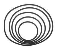 ifundom Lot de 5 Anneaux Flottants en Eva pour Aquarium, Corral de Plantes Flottantes Noir, Installation Rapide et Alimentation Pratique pour Poissons Aquarium