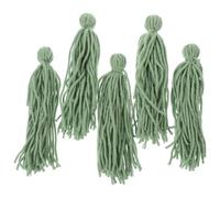 ifundom Lot de 5 Balais de Reproduction pour Aquarium, Serpillière Flottante en Laine Verte, Accessoires pour Frai de Poissons-Anges et Crevettes, Décoration et Habitat D’élevage Pratique