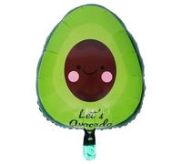 ifundom Lot de 5 Ballons en Aluminium à Motif Avocat Vert, Ballons Gonflables D'anniversaire, Décoration de Fête Mexicaine pour Anniversaire Garçon, Déco Table Anniversaire Solide