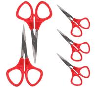 ifundom Lot de 5 Ciseaux à Broder Courbés en Acier Inoxydable Ciseaux de Tailleur pour Point de Croix et Fil à Broder Outils de Coupe Précis pour Couture Broderie et Couleur Aléatoire