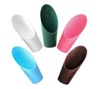 ifundom Lot de 5 Pelles à Terreau en Plastique PP Multifonctionnelles pour Jardinage, Cuillères à Planter Petites et Légères, Couleurs Variées, Outils à Main pour Repiquage Réutilisable