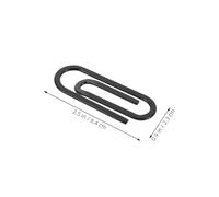 ifundom Lot de 5 Pinces à Billets en Acier Inoxydable Noir Porte-Cartes de Visite Fines et Compactes Trombones Multifonctions pour Bureau et Voyage Design Minimaliste et Résistant