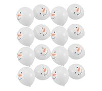 ifundom Lot de 50 Ballons de Noël en Latex en Forme de Bonhomme de Neige pour Arche Décorative pour Fêtes