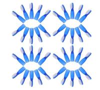 ifundom Lot de 50 Brosses à Dents de Sécurité Courtes pour Prison Mini Brosse à Dents à Doigt avec Poils Pbt Souples Bleus Hygiène Jetable Adaptée aux Établissements Correctionnels et