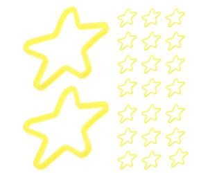 ifundom Lot de 50 Élastiques Magiques D’étoile à Cinq Branches, Accessoires de Tours de Magie pour Spectacles et Fêtes, Accessoires de Scène Légers et Faciles à Utiliser