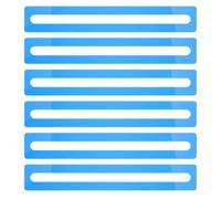 ifundom Lot de 6 Bandes de Lecture Guidée pour Dyslexie, Marque-Pages Transparents Bleus en Acrylique, Accessoires de Lecture Pratiques pour Garçon et Filles et Adultes, Aide Visuelle