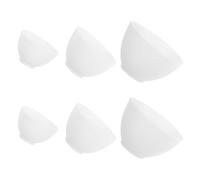 ifundom Lot de 6 Bols Faciaux en Silicone Blanc pour Soin du Visage, Usage Domestique, Bol Multifonctionnel Solide pour Masque Soi-même
