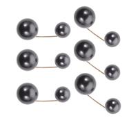 ifundom Lot de 6 Broches en Alliage Perles Artificielles Épingles de Col et Revers pour Fixation de Jupe et Vêtements Accessoires Décoratifs Pratiques pour Fêtes Mariages et Usage