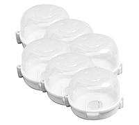 ifundom Lot De 6 Cache-boutons De Cuisinière Gaz Sécurité Garçon Et Filles, Protection Boutons Anti-allumage, Plastique Solide Transparent, Usage La Cuisine Maison, Prévention Accidents Domestiques