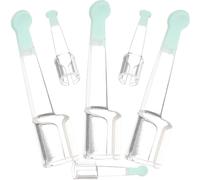 ifundom Lot de 6 Embouts Cuillère pour Enlever le Cérumen 3.0-3.9mm Silicone Doux Remplaçables Outil Visible Nettoyage Oreille Usage Adulte Soin Auriculaire Sécurisé