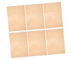 ifundom Lot de 6 Feuilles Filtre de Lumière en PVC Orange pour Contrôle du Mouvement Oculaire et Amélioration Clarté, pour Théâtre et Scrapbooks