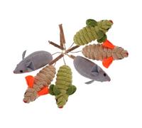 ifundom Lot de 6 Jouets Souris Interactifs pour Chats D’Intérieur Herbe à Chat et Fruits de Silvervine Grand Format Couleurs Pastel - Jouets Amusants pour Stimuler et Apaiser Votre