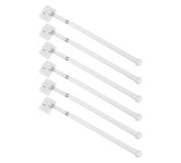 ifundom Lot de 6 Mâts de Drapeau en Plastique 30 Cm Base Adhésive pour Voiture, Support de Drapeau de Fenêtre Résistant aux Intempéries, Compatible Suv et Camion, Accessoire Auto