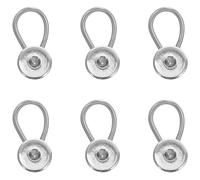 ifundom Lot de 6 Rallonges de Boutons en Alliage de Zinc 10Mm pour Jeans et Pantalons Rallonges de Col Élastiques pour Chemises Hommes Extension de Taille Pratique pour Femmes Enceintes