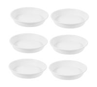 ifundom Lot De 6 Soucoupes pour Pots De Fleurs Plateau De Drainage pour Plantes en Pot Plateau De Rempotage pour Bonsaï Plateau De Pot De Fleurs Soucoupe pour Pot De Fleurs Blanc en