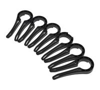 ifundom Lot de 6 Verrous de Sécurité pour Boutons de Cuisinière à Gaz Noirs Protection Garçon et Filles et Animal Domestique Clips en Plastique Résistants à la Chaleur Compatibles