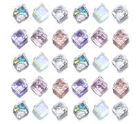 ifundom Lot de 60 Pendentifs en Cristal Multicolores pour Création de Bijoux Breloques Pendantes en Cristal Petites Perles D’Espacement pour Boucles D’Oreilles Colliers et Bracelets