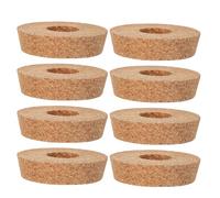 ifundom Lot de 8 Bouchons en Liège Perforés pour Jardinières en Verre Hydroponiques Diamètre 80X20X73 MM Couvercles Ventilés Adaptés à la Culture de Plantes en Terrarium et Propagation