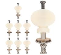 ifundom Lot de 8 Chevilles D’Accordage pour Ukulélé Tige Droite Petite Poignée Ronde Blanche Accessoires de Réglage Précis Compatibles Débutants et Professionnels Outils D’Accordage