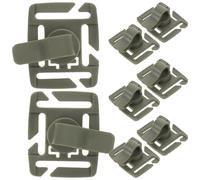 ifundom Lot de 8 Clips Rotatifs pour Tube d'Hydratation Fixation Paquet à Dos Randonnée Support Robuste pour Poche à Eau Militaire Vert Accessoires Légers pour Trekking et VTT