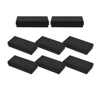 ifundom Lot de 8 Coffrets à Montre pour Hommes Noirs Mats Couvercle, Boîte Rectangulaire 6,1 X 13 Cm, Étui de Rangement Doublure Douce Anti-Rayures, Coffret Présent Élégant pour