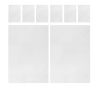 ifundom Lot de 8 Feuilles Thermorétractables Lumineuses en Plastique Bops Translucide pour Bricolage, Matériau Polyvalent DIY pour Fabriquer des Ornements et Porte-clés