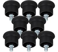 ifundom Lot de 8 Patins de Rechange Épais en Plastique pour Pieds de Chaise de Bureau Fixation Stable et Silencieuse Butées Multifonctions Antidérapantes pour Sols Lisses comme