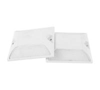 ifundom Lot de Réflecteurs Routiers Réfléchissants Durables Plastique pour Marqueurs de Voirie et Allées Double Face Jaune Visibilité Améliorée pour Sécurité Routière