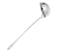ifundom Louche à Soupe Inox avec Bec Verseur Double Spout Long Manche Louche Profonde Multiusage pour Cuisine Domestique et Professionnelle