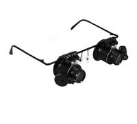 ifundom Loupe de Réparation de Montres avec Lumière LED Réglable 20x Large Champ de Vision, en Plastique et Métal, pour Inspection de Timbres et Pièces