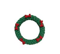 ifundom Mâcher pour Chien en Corde de Coton Vert de Cercle, Interactif pour Développement Intellectuel, pour Chiots la Maison Boutique Pendant Noël
