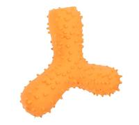 ifundom Mâcher pour Chien TPR Interactif Forme de Cartoon avec Design Os avec Picots pour Hygiène des Chiots Durable et Couleur Orange