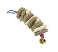 ifundom Mâcher pour Hamster et Rongeurs de Gâteaux et Bâtons de avec Cloche pour Grignotage Rattrapage des Dents des Petits Animaux