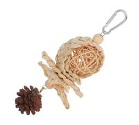 ifundom Mâcher pour Oiseaux avec Perchoir Coloré Intelligence pour Perroquets pour et Éduquer Canaris Perruches et Conures Installation Facile et Durable