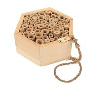 ifundom Maison pour Abeilles à Insectes Fait Main pour Décoration Extérieure et Nourrisseur Oiseaux Design Hexagonal et Multifonctionnel pour Jardin et Éducation des Adolescents